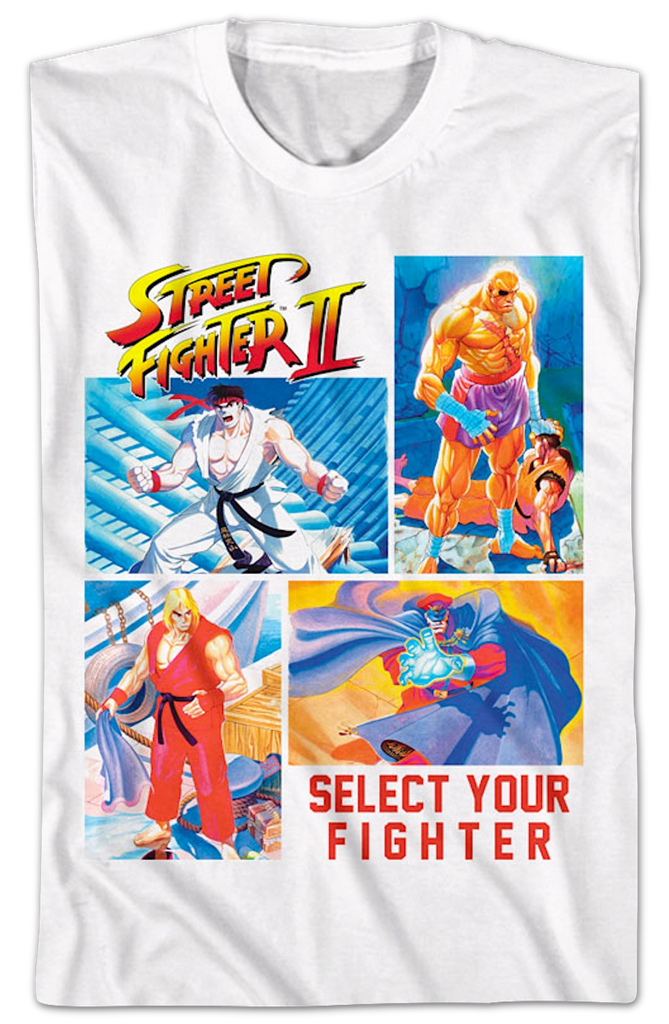 Select Your Fighter Street Fighter II T-Shirt