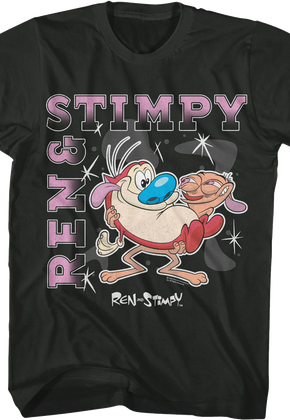 Shapes And Sparkles Ren And Stimpy T-Shirt