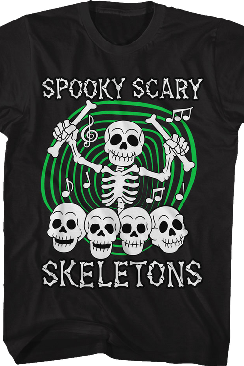 Skull Drummer Spooky Scary Skeletons T-Shirtmain product image