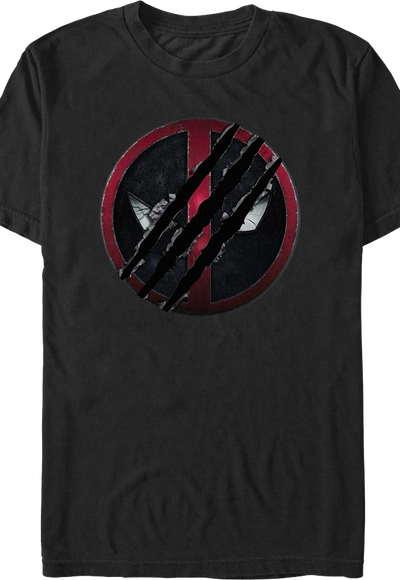 Slashed Logo Deadpool & Wolverine Marvel Comics T-Shirt