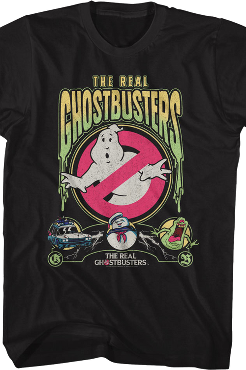 Slimed Collage Real Ghostbusters T-Shirtmain product image