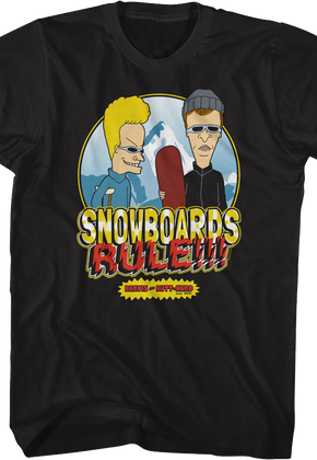 Snowboards Rule Beavis And Butt-Head T-Shirt