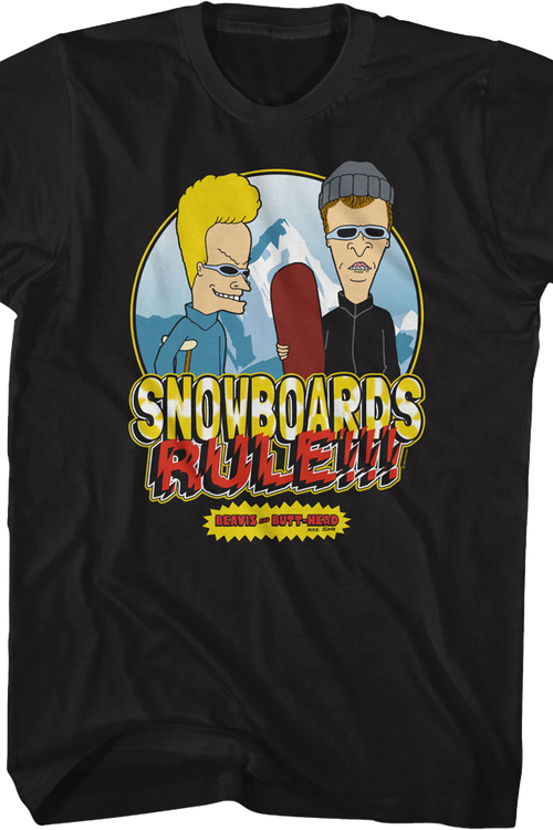 Snowboards Rule Beavis And Butt-Head T-Shirtmain product image