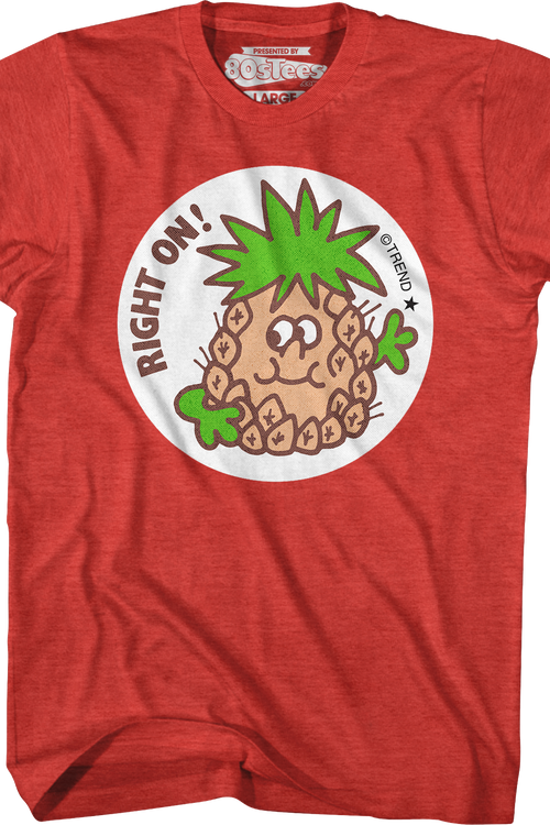 Right On Pineapple Scratch N Sniff T-Shirtmain product image