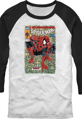 Spider-Man Torment Comic Cover Raglan Baseball Shirt