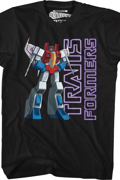 Starscream Air Commander Pose Transformers T-Shirtmain product image