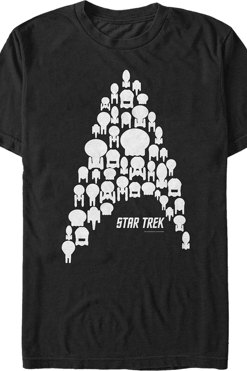 Starships Creating Starfleet Logo Star Trek T-Shirtmain product image