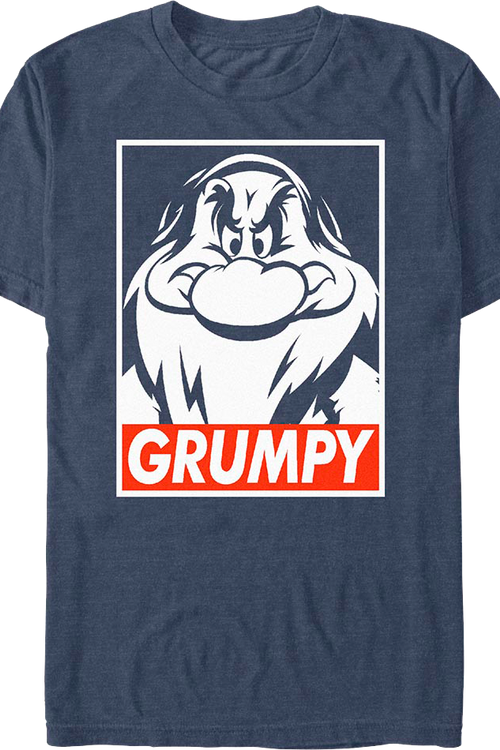 Street Art Grumpy Snow White And The Seven Dwarfs T-Shirtmain product image