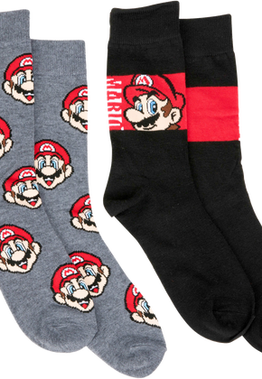 Super Mario Bros. 2-Pack Nintendo Socks