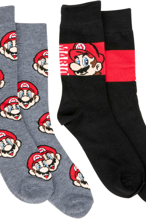 Super Mario Bros. 2-Pack Nintendo Socksmain product image