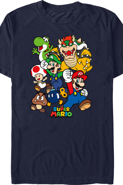 Super Mario Bros. Character Collage Nintendo T-Shirtmain product image