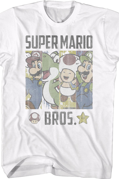 Super Mario Bros. Panels Nintendo T-Shirtmain product image