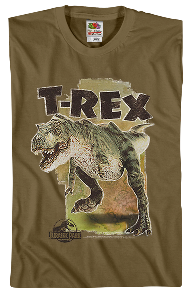 T Rex Jurassic Park T Shirt Jurassic Park Mens T Shirt 8017