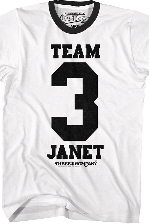 Team Janet Three's Company Ringer Shirtmain product image