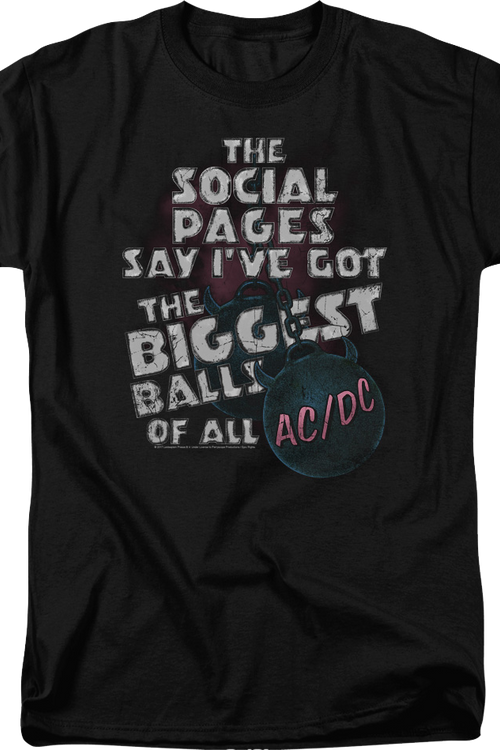 The Biggest Balls Of All ACDC T-Shirtmain product image