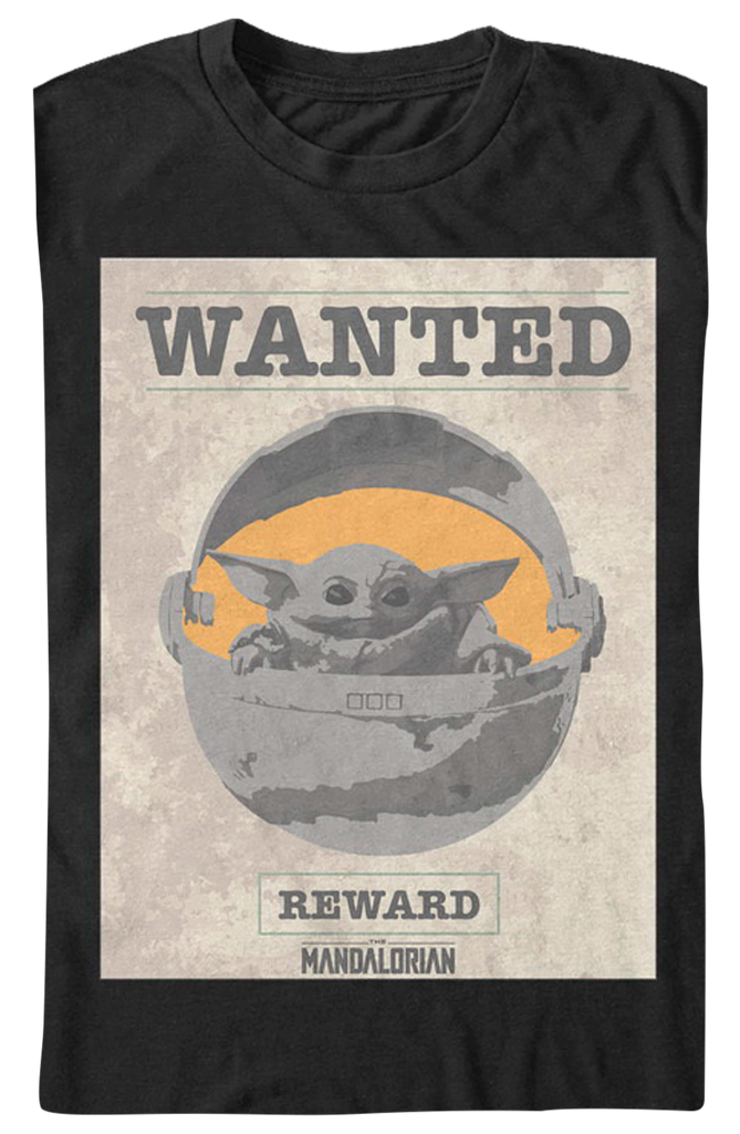 The Child Wanted Poster Star Wars The Mandalorian T-Shirt