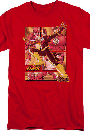 The Flash Panels Collage DC Comics T-Shirt