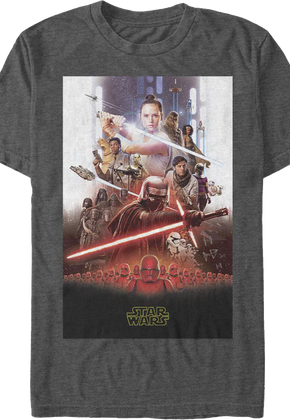 The Rise Of Skywalker Movie Poster Star Wars T-Shirt