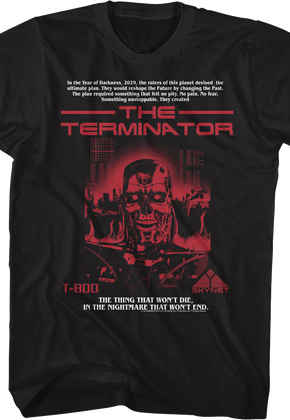 The Thing That Won't Die Terminator T-Shirt