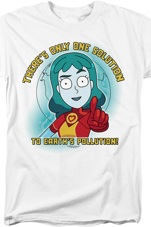 There's Only One Solution To Earth's Pollution Rick And Morty T-Shirtmain product image