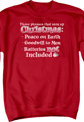 Three Phrases That Sum Up Christmas Sweatshirt