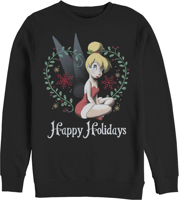 Top 3x Tinkerbell Christmas Sweatshirt