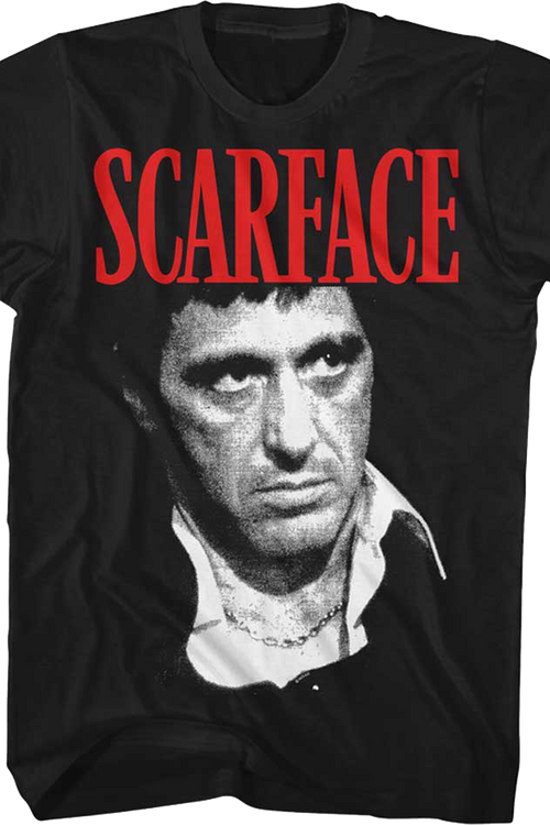 Tony Montana Close-Up Scarface T-Shirtmain product image