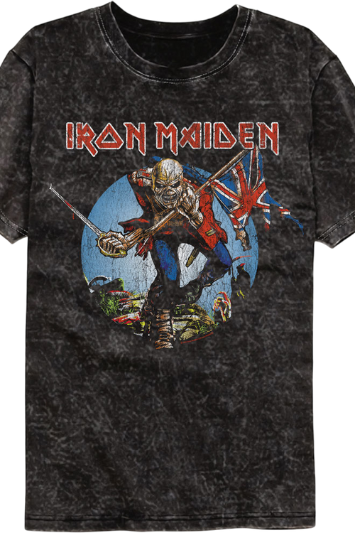 Trooper Iron Maiden Mineral Wash T-Shirtmain product image