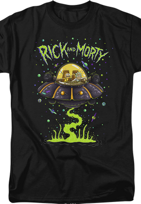 UFO Cruiser Rick And Morty T-Shirt