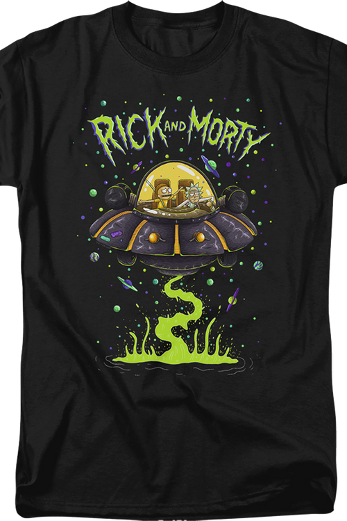 UFO Cruiser Rick And Morty T-Shirtmain product image