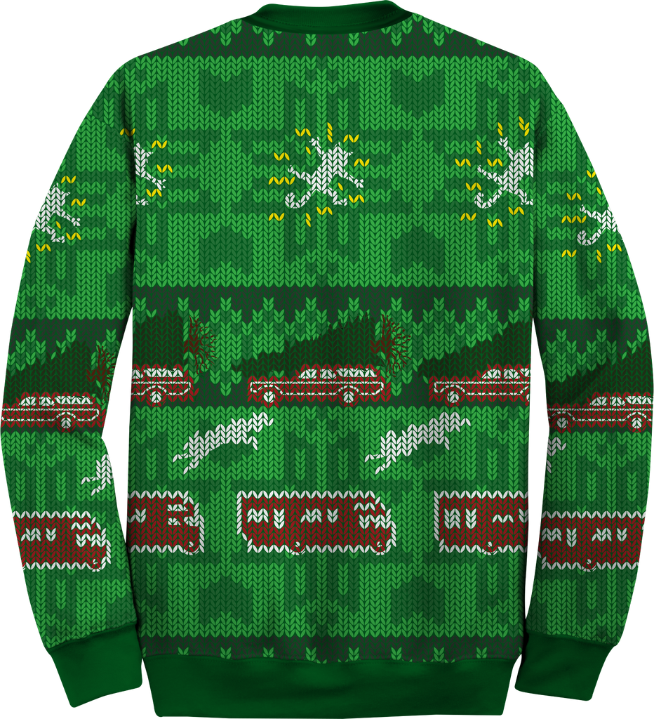 Ugly Faux Knit Christmas Vacation Sweater