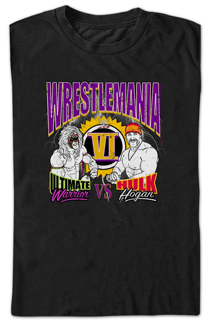 Ultimate Warrior vs Hulk Hogan WrestleMania VI T-Shirt