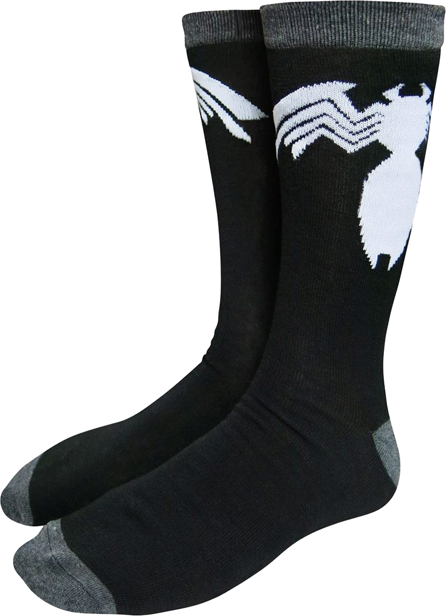 Black Marvel Logo Socks