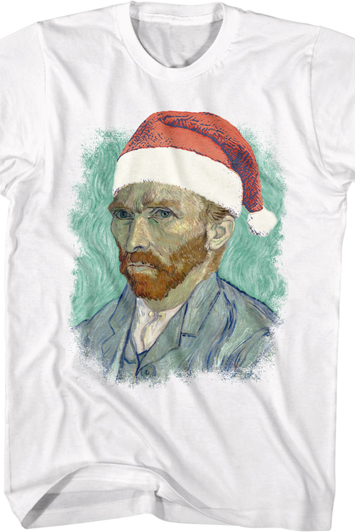 Vincent van Gogh In Santa Claus Hat Art Gallery T-Shirtmain product image