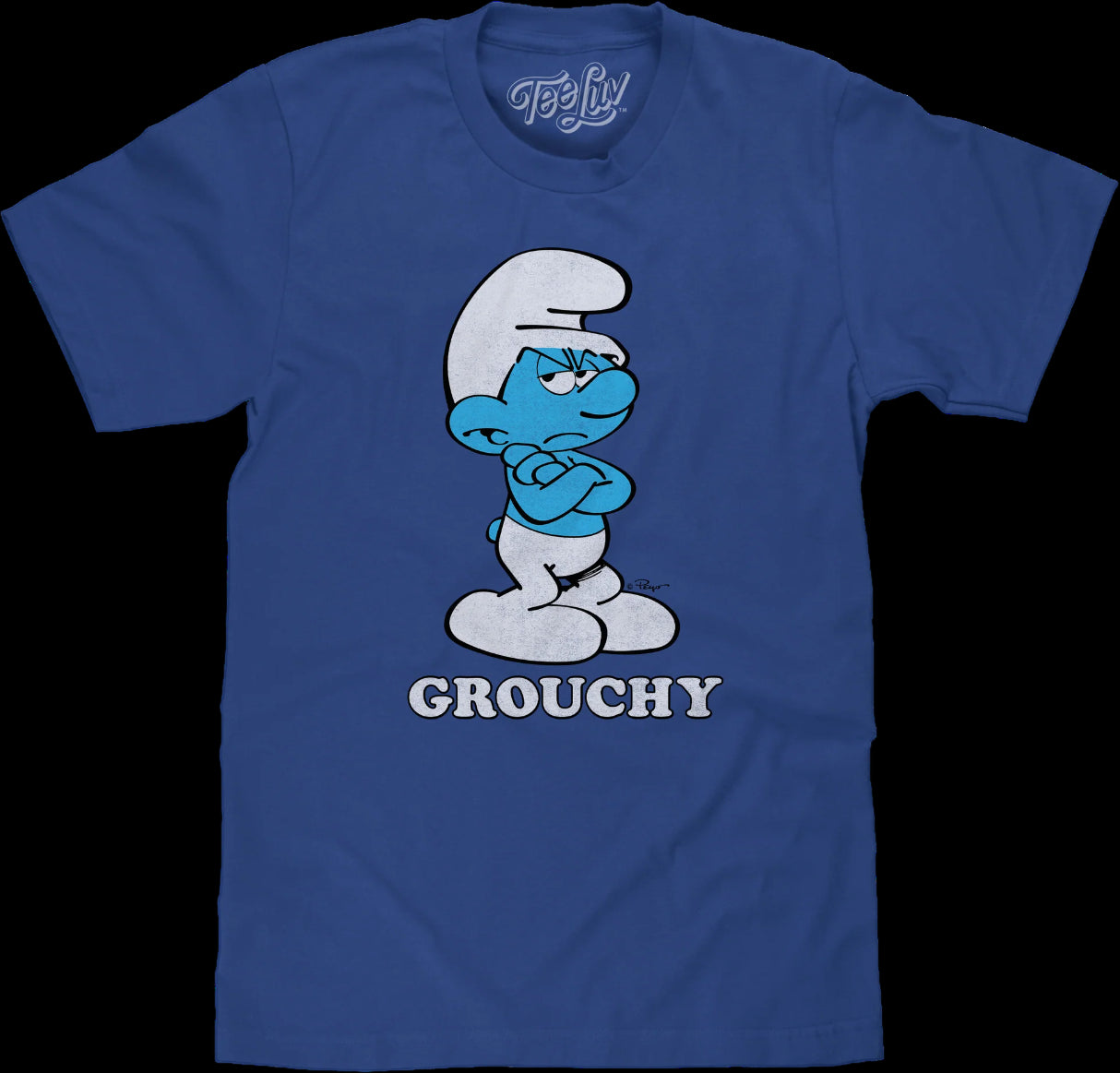 Vintage Grouchy Smurfs T Shirt