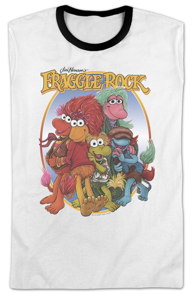 Vintage Group Picture Fraggle Rock Ringer Shirt