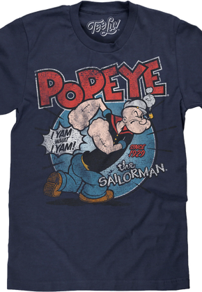 Vintage I Yam What I Yam Popeye T-Shirt