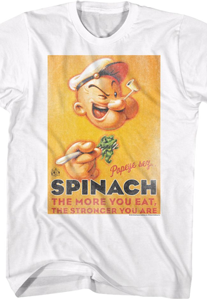 Vintage Spinach Poster Popeye T-Shirt