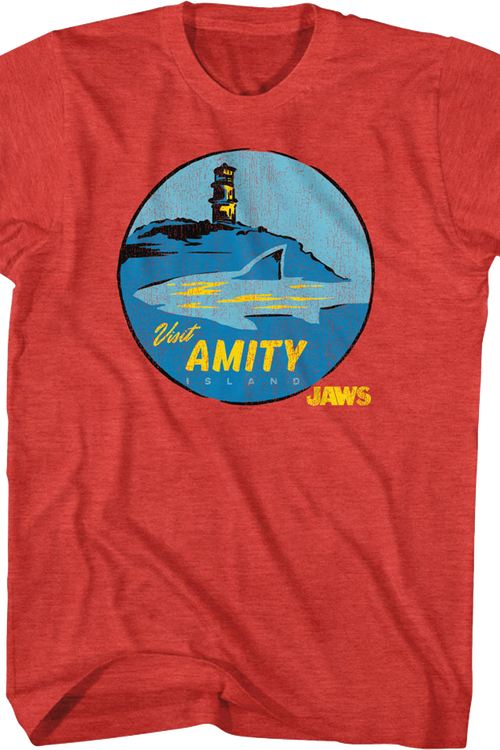 Visit Amity Island Circle Jaws T-Shirtmain product image