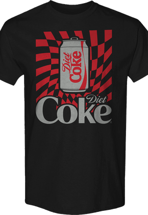 Warped Checkerboard Can Diet Coke T-Shirt