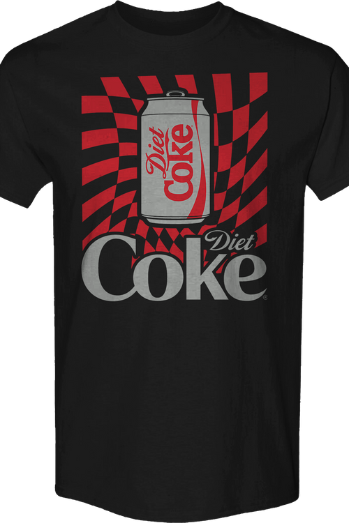 Warped Checkerboard Can Diet Coke T-Shirtmain product image