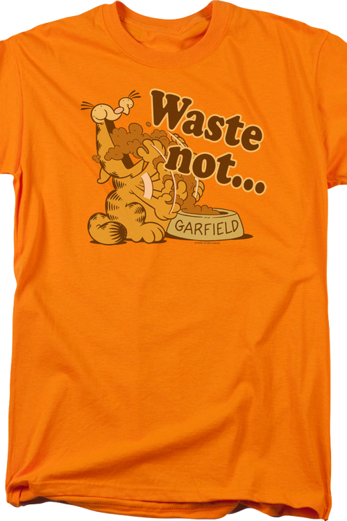 Waste Not Garfield T-Shirtmain product image