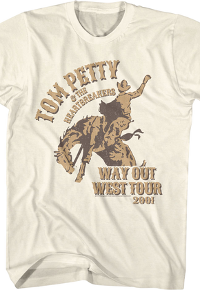 Way Out West Tour 2001 Tom Petty T-Shirt