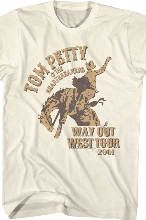 Way Out West Tour 2001 Tom Petty T-Shirtmain product image