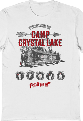 Vintage Welcome To Camp Crystal Lake Friday The 13th T-Shirt