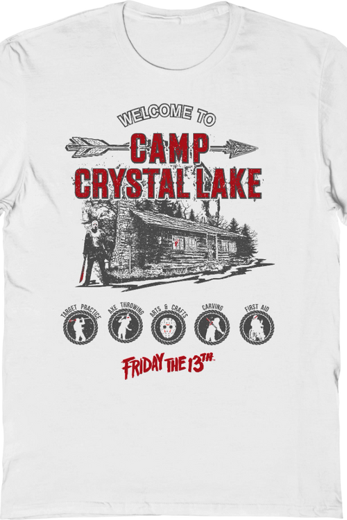 Vintage Welcome To Camp Crystal Lake Friday The 13th T-Shirtmain product image