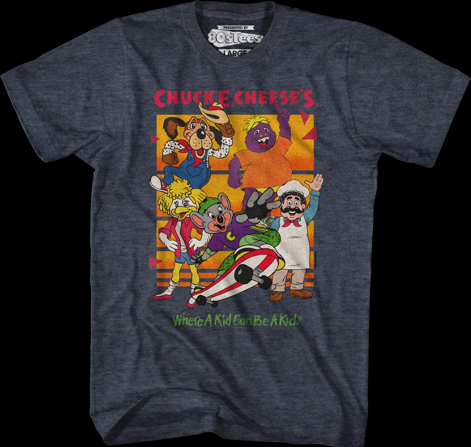 Original Crew Chuck E Cheese T Shirt 4753