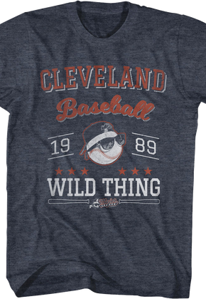 Wild Thing Cleveland Baseball 1989 Major League T-Shirt