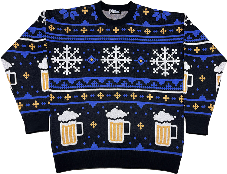 Winter Beer Knitted Christmas Sweatermain product image