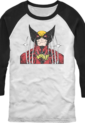 Wolverine Snikt Marvel Comics Raglan Baseball Shirt